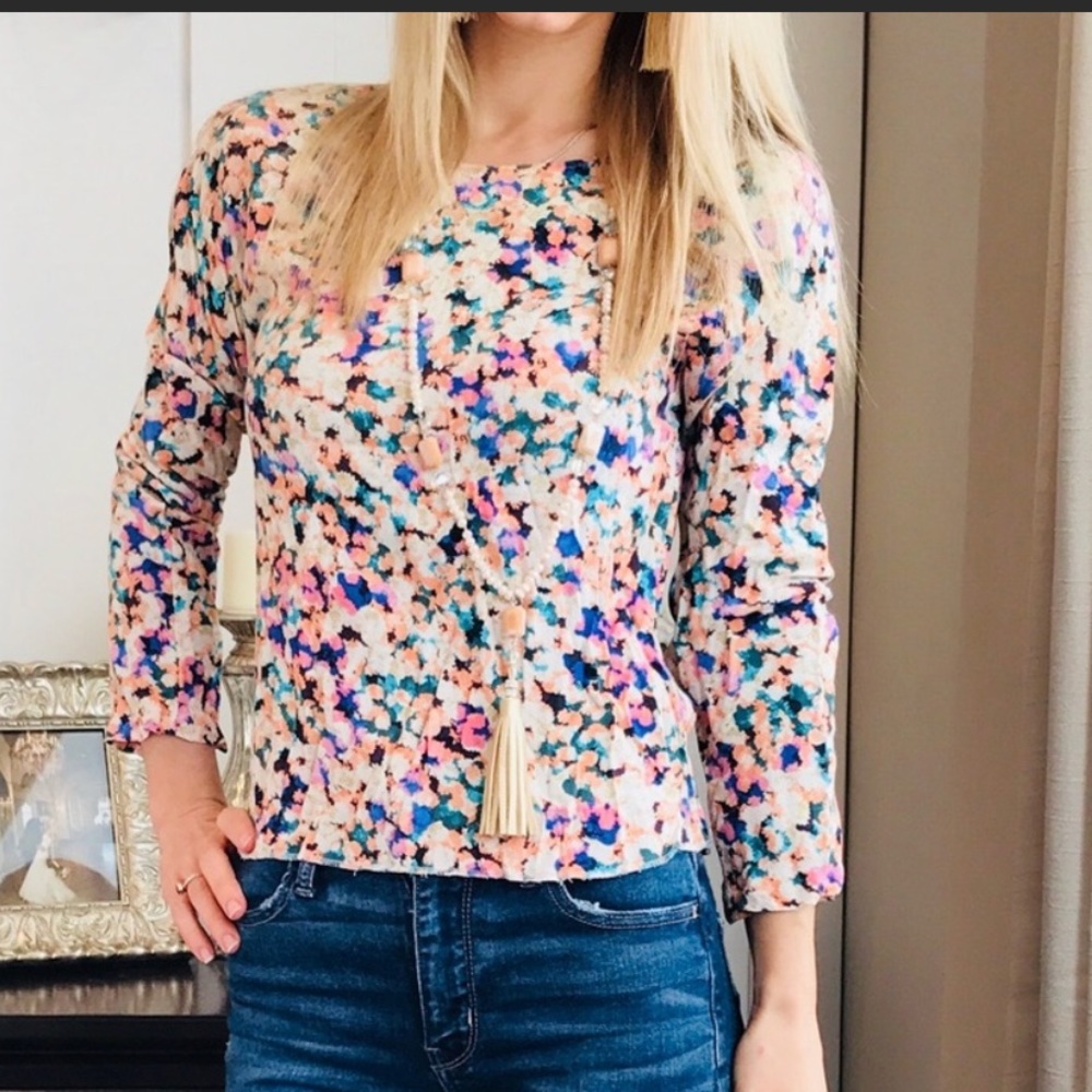 ZARA BASIC Multi colored top